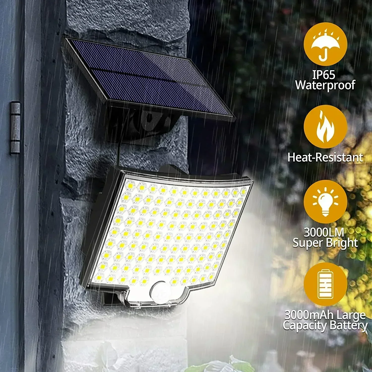 IP65 Waterproof Solar Outdoor Light - LED Motion Sensor Light - Security Floodlight - Image 4