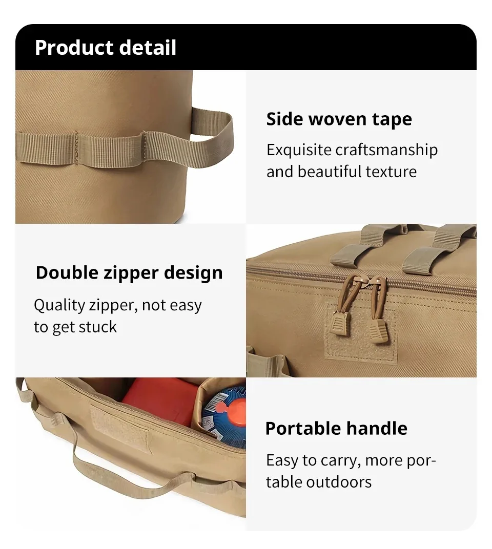 Outdoor Camping Gas Tank Storage Bag Large Capacity Ground Nail Tool Bag - Image 17