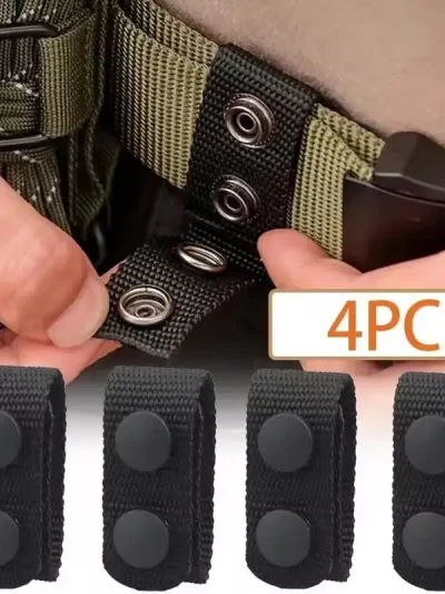 4Pcs Multi Functional Tactical Belt Double Nylon Buckle Portable Belts