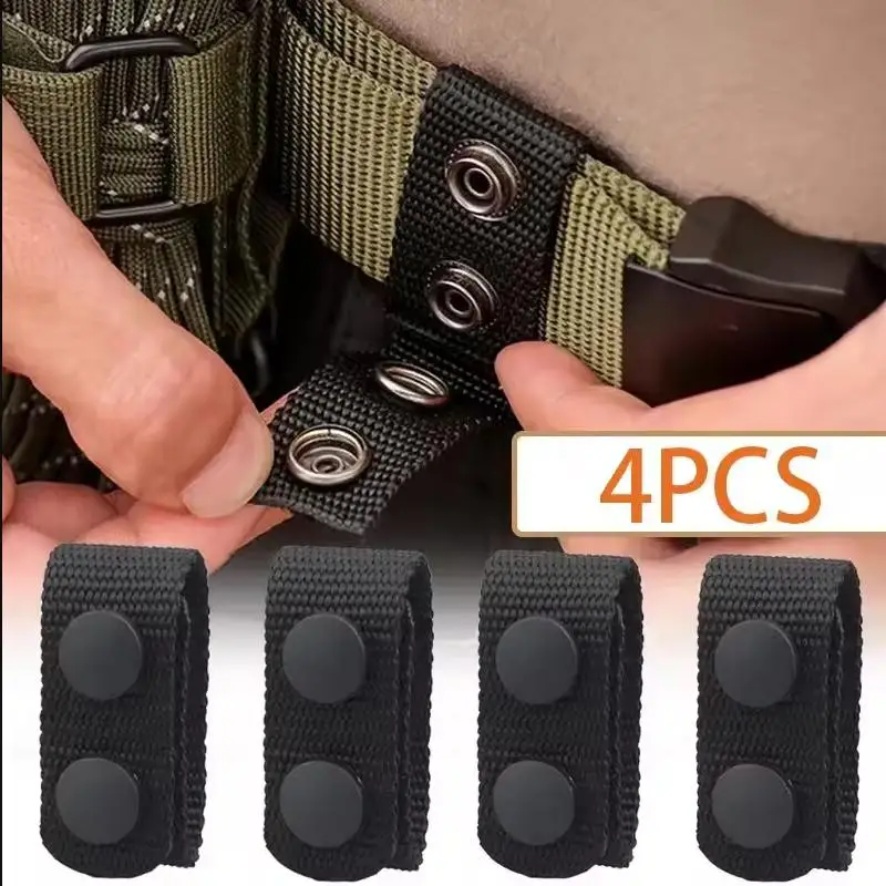 4Pcs Multi Functional Tactical Belt Double Nylon Buckle Portable Belts