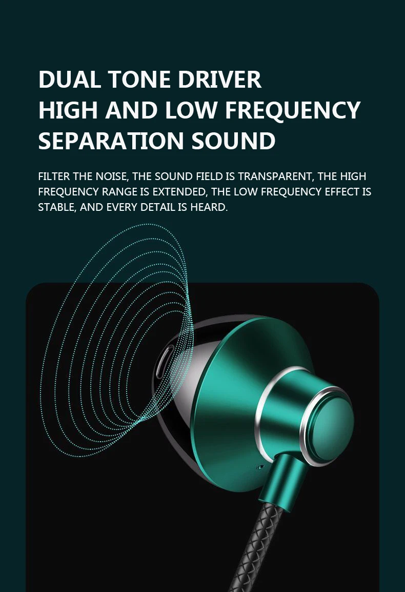 #Type C Headphones HiFi Bass Stereo Volume Control Headset With HD Mic 3.5mm Wired Earbuds For iPhone15/Samsung Galaxy Earphones - Image 11