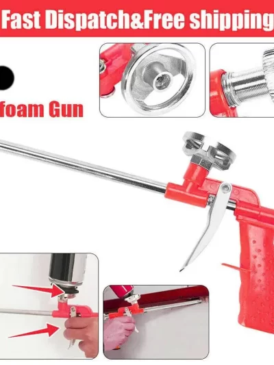 Foam Expanding Spray Gun 70MPa Foam Gun Alloy Plastic Polyurethane Foam Sealant Manual Tool For House Renovation