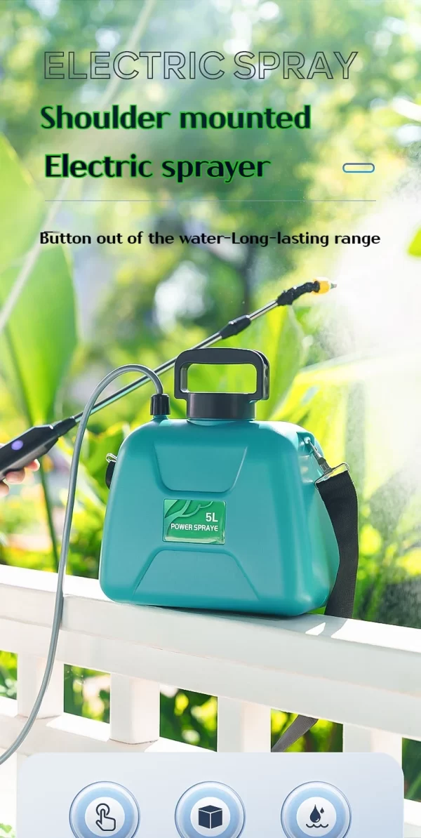 Shoulder-type electric pesticide sprayer 2000mAh lithium battery comes with bucket USB charging - Image 17