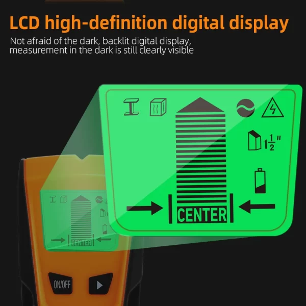 3 in 1 Wall Metal Detector Depth Professional Find Metal Wood Studs AC Voltage Live Wire - Image 17