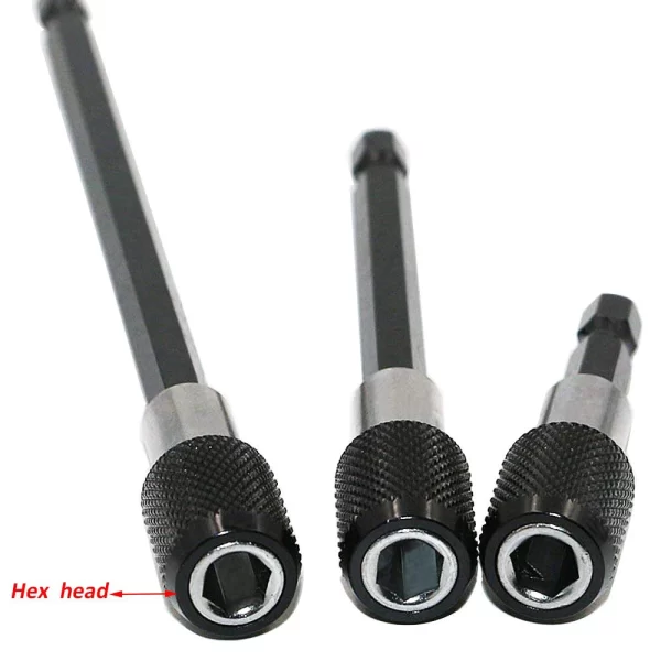 60/100/150mm Hexagonal Quick-release Self-locking Extension Rod Electric Drill Driver - Image 10