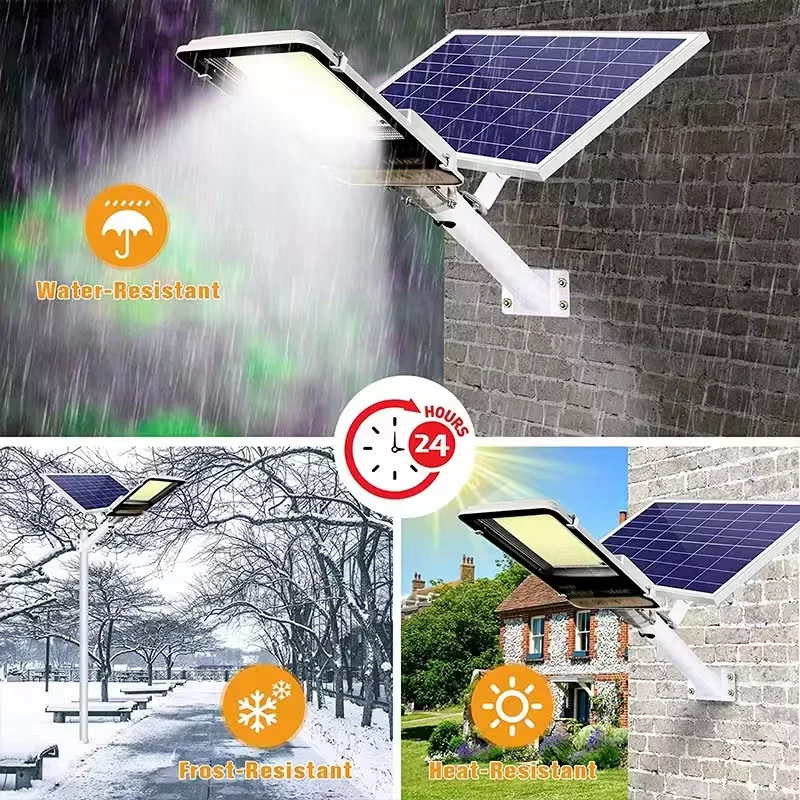 Aluminum 8000mah High Power Solar Light Outdoor Solar Street Light Waterproof Street Light - Image 3