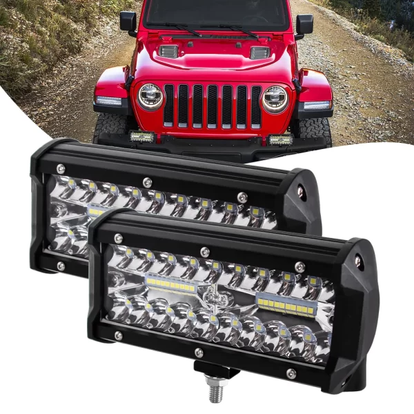 12V 24V Headlight Truck Farm Tractor Boat SUV ATV Light Bar/work Light Car LED Light Bar Offroad 4x4 Spotlights - Image 23