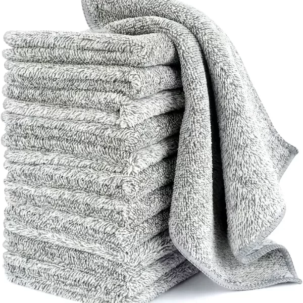 Thicken Microfiber Cleaning Cloths Lint Free Microfiber Cleaning Towel Cloths Reusable - Image 3
