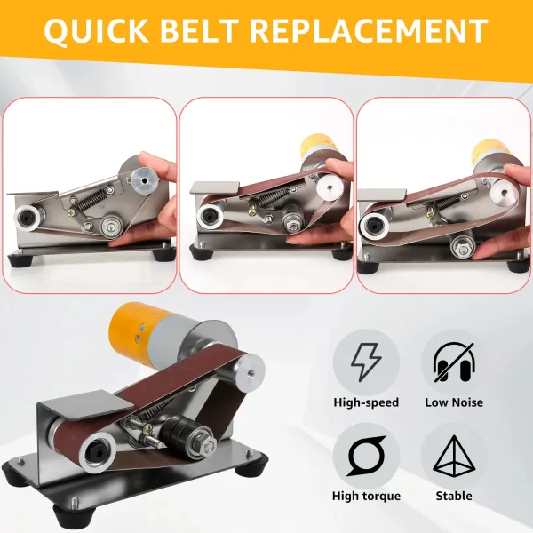 Mini Belt Grinding Machine Tool Sharpening Machine Sanding Grinding Electric - Image 5