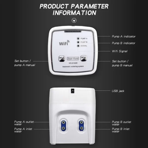 WIFI Intelligent Watering Device Double Pump Timed Automatic Drip Irrigation System - Image 21