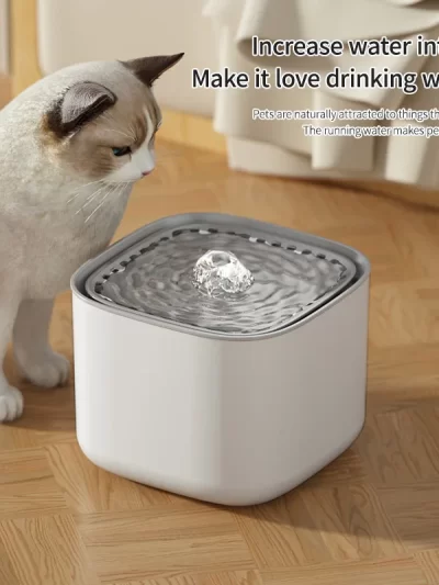 3L Cat Water Fountain Auto Recirculate Filter Large Capacity Filtring Cat Water Drinker