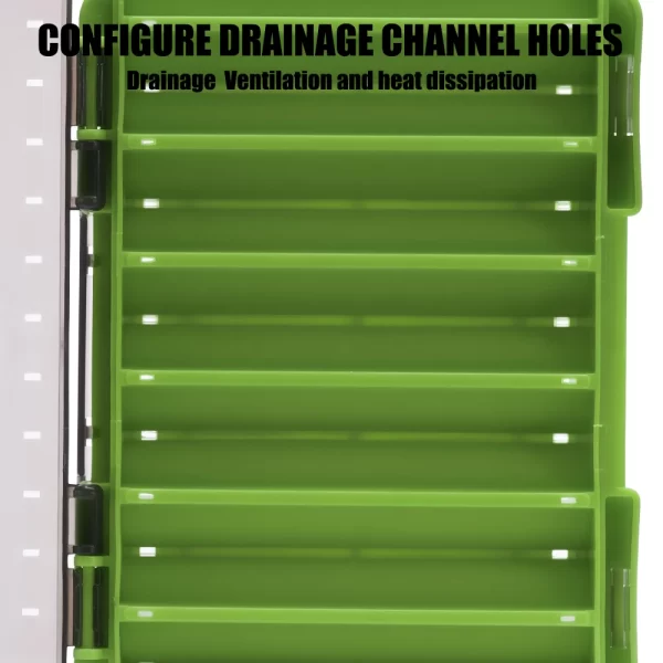 Fishing Tackle Box 14 Compartments Fishing Accessories Lure Hook Storage Case - Image 3