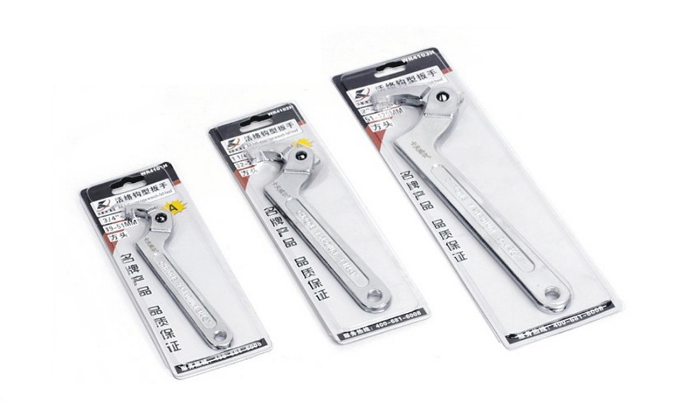 1PCS Adjustable Wrench Hook Spanner Square/Round Head CR-V Spanner - Image 16