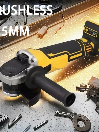 125mm Flat Head Angle Grinder Bare Tool Brushless Power Tool for Metal Cutting