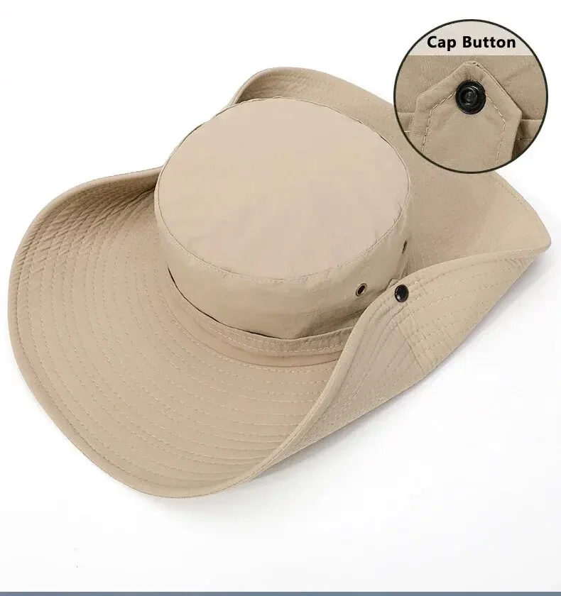 New Sun Protection Fishing Hat Summer Breathable Mesh Camping Hiking Caps Anti-UV Sun Hat - Image 16