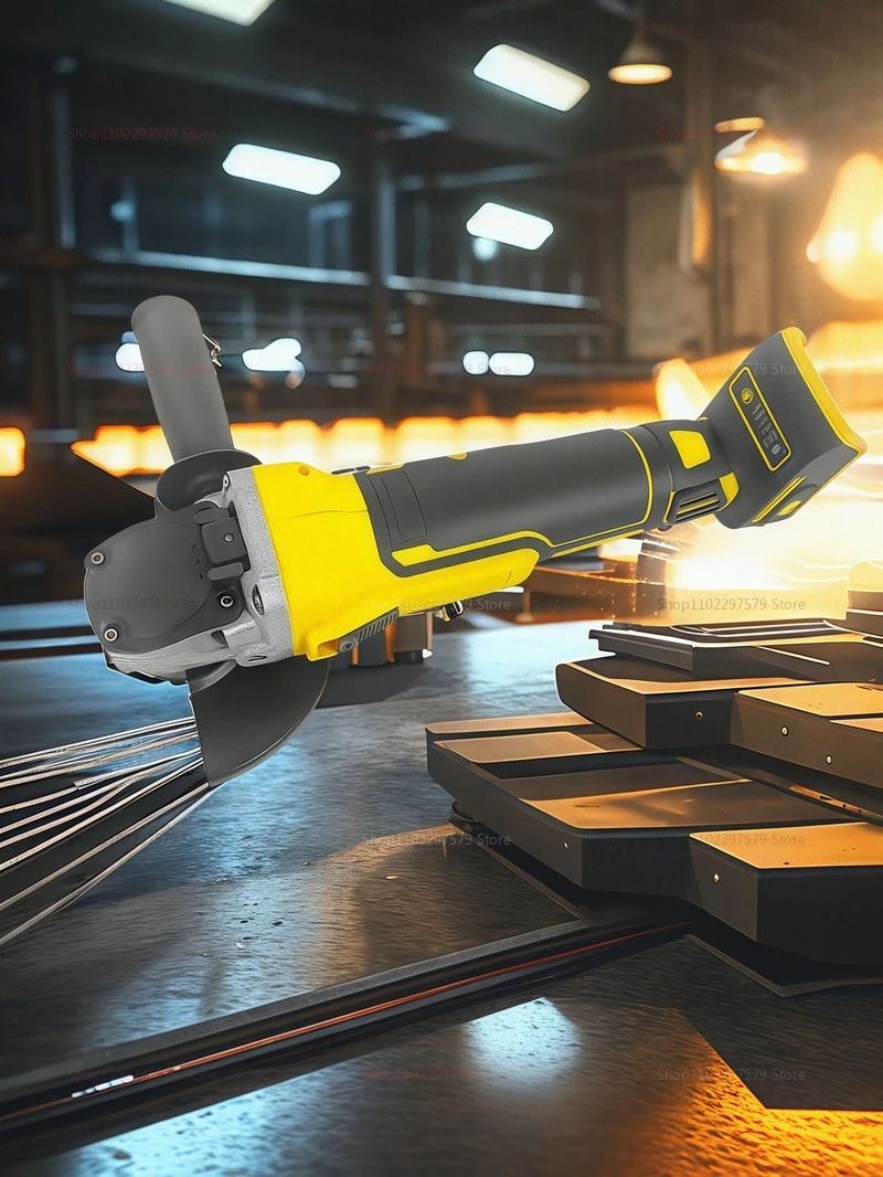 125mm Flat Head Angle Grinder Bare Tool Brushless Power Tool for Metal Cutting - Image 9