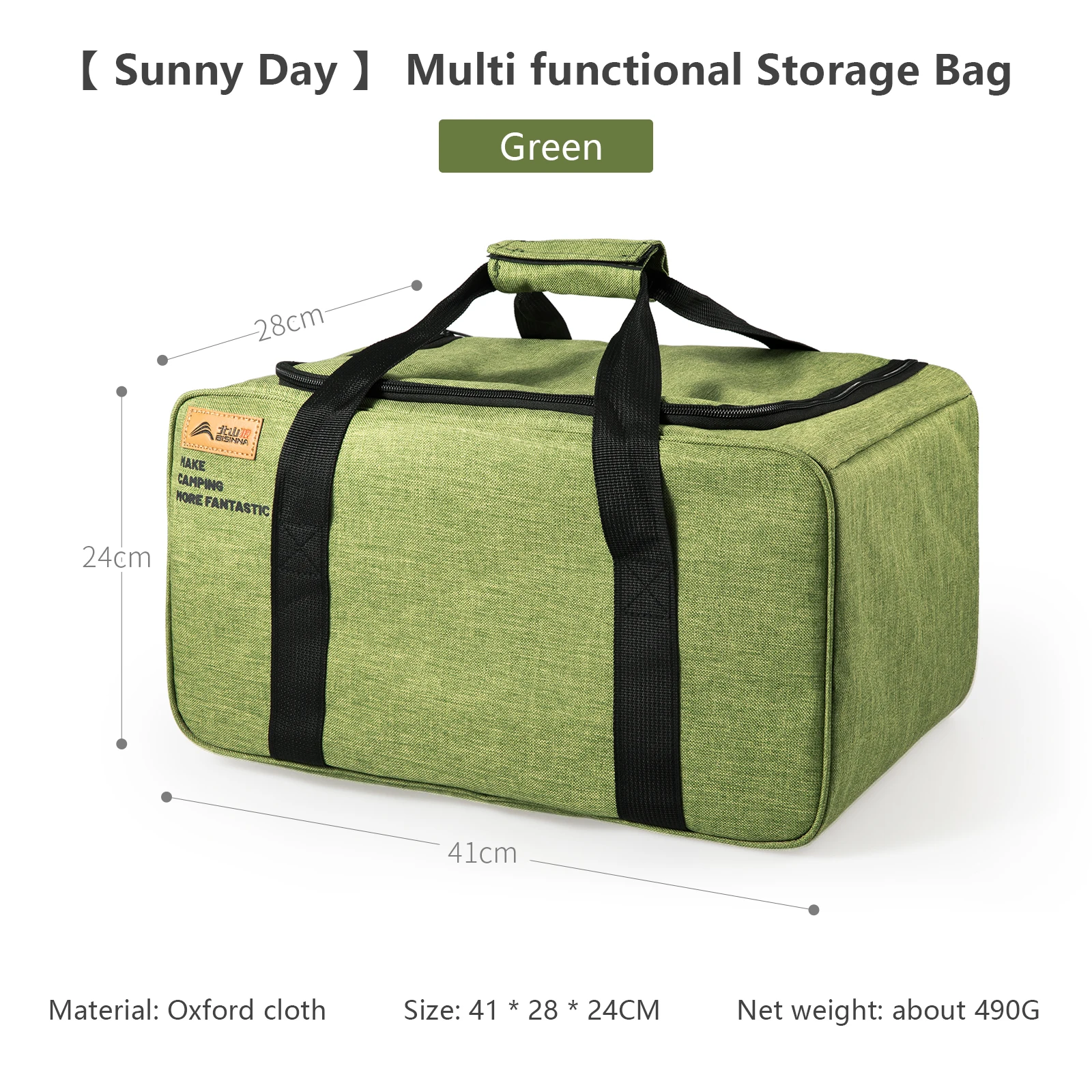 BISINNA Outdoor Camping Bag 26L Folding Gas Tank Storage Bag Picnic Cookwre Container Camp Supplies Adjustable Partition - Image 7