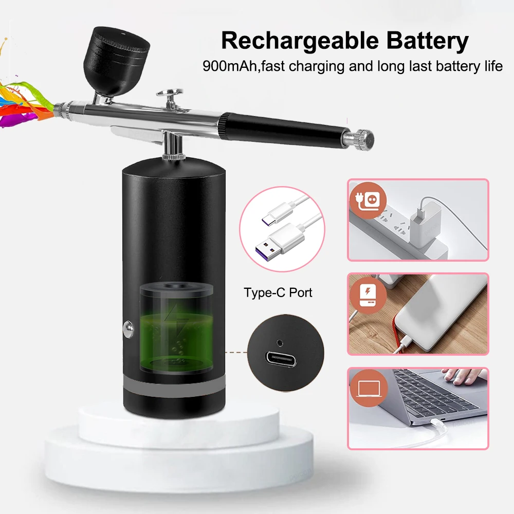 Airbrush with Compressor Airbrush Painting Mini Spray Gun for Painting Electric Paint Gun Airbrush Compressor Paint Spray Gun - Image 13