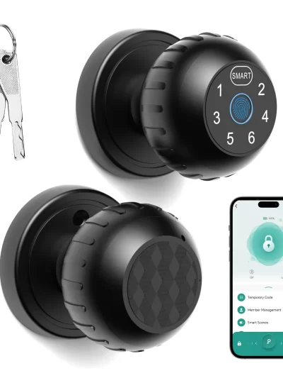 Viladepot Smart Lock Fingerprint Door Lock App Control Passcode Unlock Electronic Touchscreen Keypad Indoor