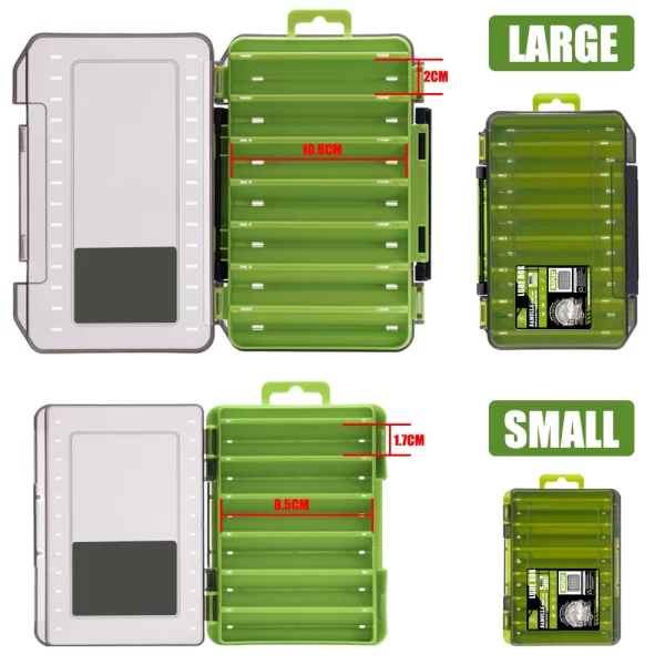 Fishing Tackle Box 14 Compartments Fishing Accessories Lure Hook Storage Case - Image 5