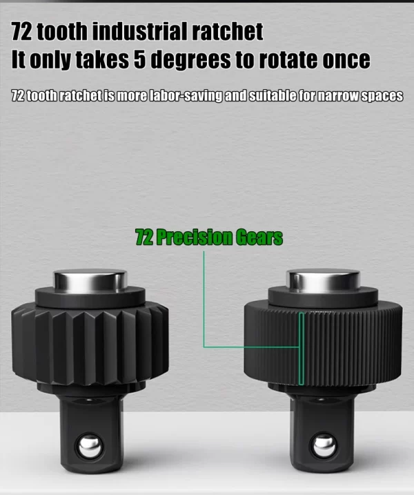 Telescopic Socket Ratchet Wrench for Automotive Repair Adjustable Head - Image 23