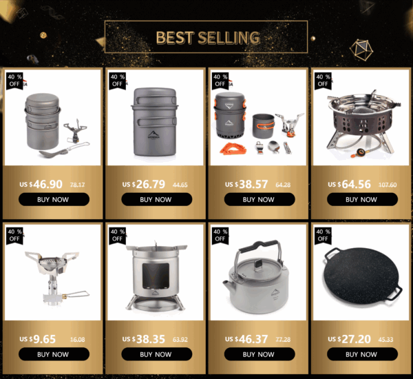 Widesea Camping 1.3L 2.3L Cookware Outdoor Cooking Set Heat Cooker Travel Tableware Pot Kettle - Image 9