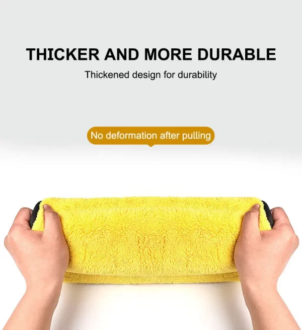 SEAMETAL Microfiber Car Washing Towel 400GSM Double-Sided Coral Velvet Clean Towels High Water Absorption - Image 19