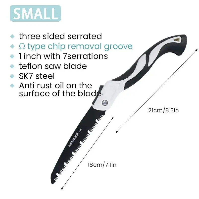 AIRAJ Woodworking Folding Saw Multifunction Cutting Wood Sharp - Image 7