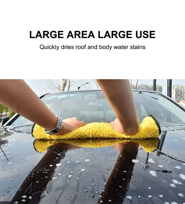 SEAMETAL Microfiber Car Washing Towel 400GSM Double-Sided Coral Velvet Clean Towels High Water Absorption - Image 20