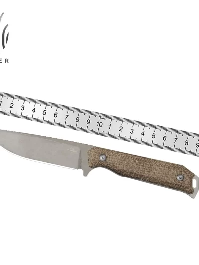 Kizer EDC Fixed Blade Knife Begleiter Fix 1045M 3V/AEB-L Steel With Micarta/G10/Richlite Knives