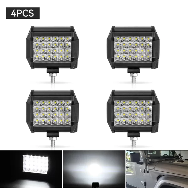 12V 24V Headlight Truck Farm Tractor Boat SUV ATV Light Bar/work Light Car LED Light Bar Offroad 4x4 Spotlights - Image 8