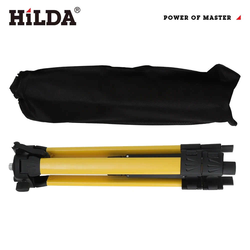 HILDA 1.2M/1.5M 5/8 Inch Adjustable Height Thick Ferroalloy Tripod Laser Level Stand Base for Self Leveling - Image 12