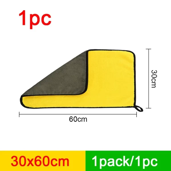 SEAMETAL Microfiber Car Washing Towel 400GSM Double-Sided Coral Velvet Clean Towels High Water Absorption - Image 10