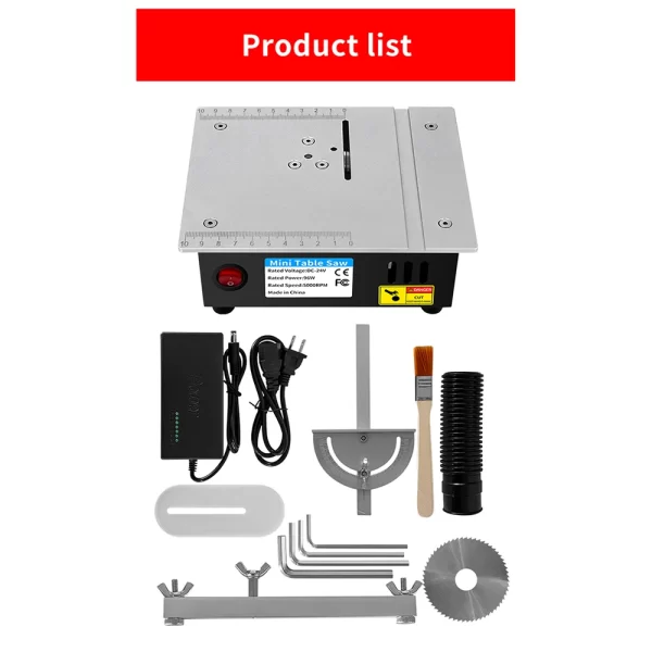 DC24V Household Miniature Woodworking Table Saw Electric - Image 20