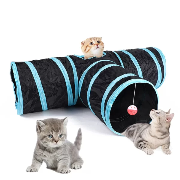 Cat Tunnel Foldable Cat Tunnel Pet Supplies Cat S T Y Pass Play Tunnel - Image 3