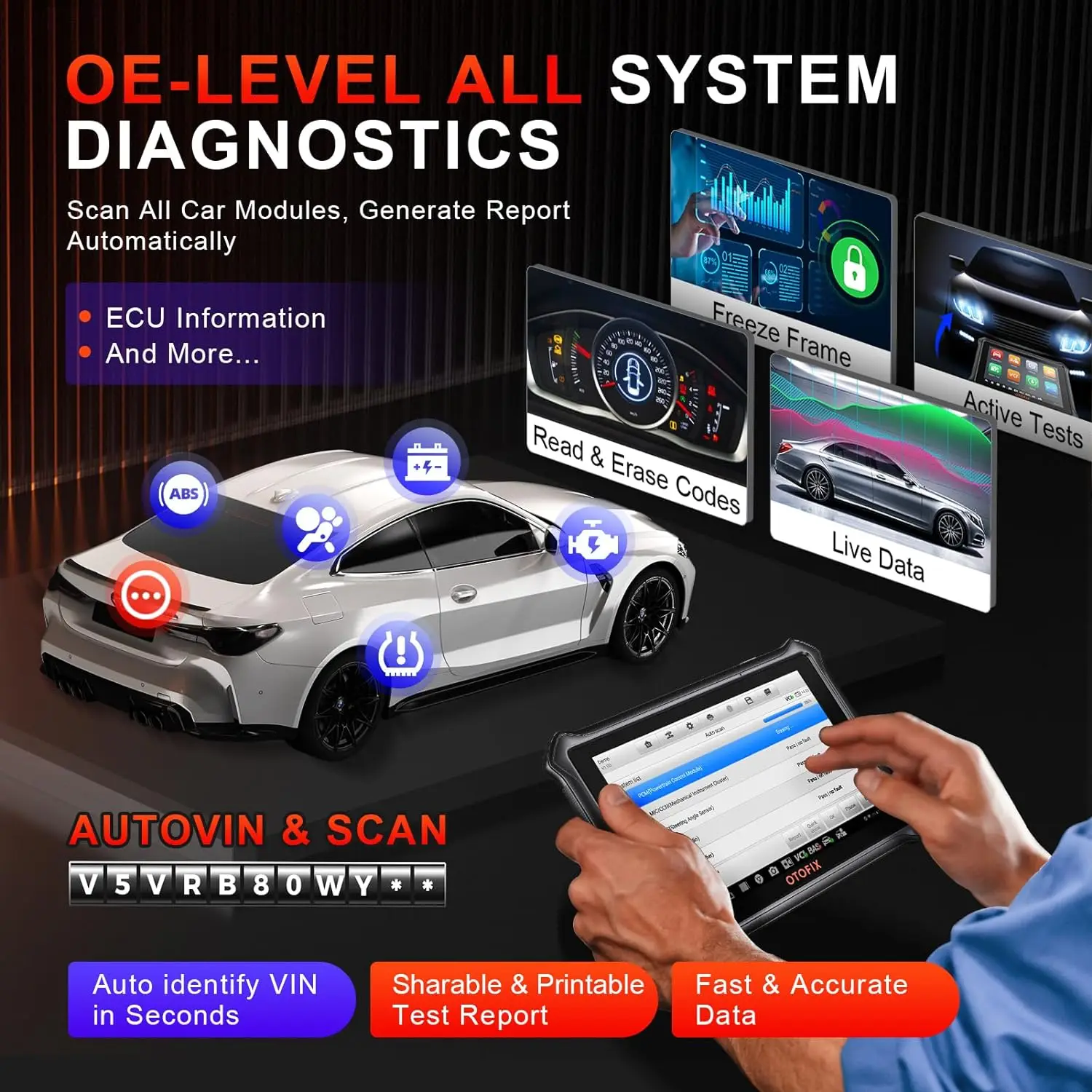 OTOFIX D1 Lite Bluetooth Scanner Bidirectional Diagnostic Tool 2 Year Free Update All System Diagnostic Scanner AutoAuth FCA SGW - Image 5