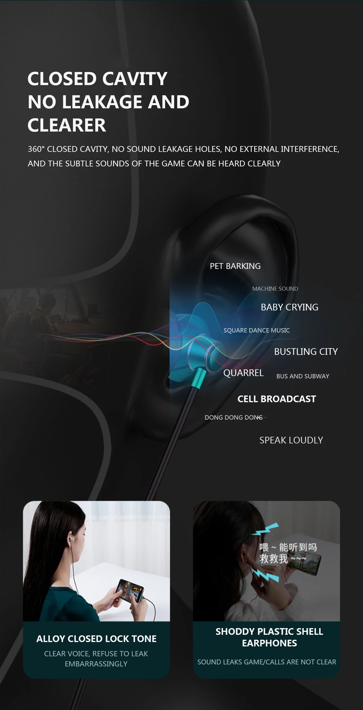 #Type C Headphones HiFi Bass Stereo Volume Control Headset With HD Mic 3.5mm Wired Earbuds For iPhone15/Samsung Galaxy Earphones - Image 15