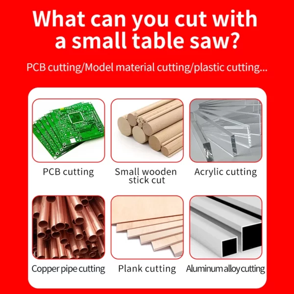 DC24V Household Miniature Woodworking Table Saw Electric - Image 12