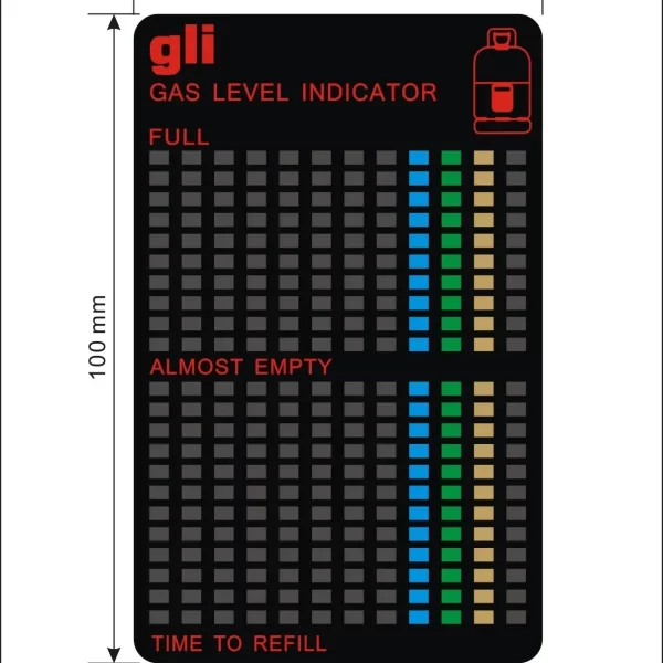 Gas level indicator gas capacity test sticker gas residual pressure gas test card - Image 4
