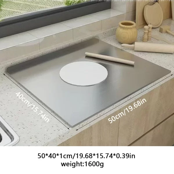 L-shaped folding chopping board stainless steel double-sided chopping board - Image 16