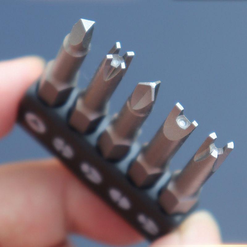 5Pcs Special shaped Screwdriver Set 50mm U-shaped Y-Type Triangle Inner Cross Three Points Screwdriver Bit Tool - Image 7