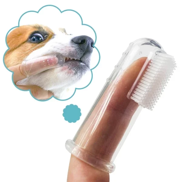 Super Soft Pet Finger Toothbrush Teddy Dog Brush - Image 12