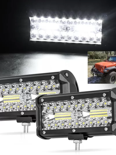 12V 24V Headlight Truck Farm Tractor Boat SUV ATV Light Bar/work Light Car LED Light Bar Offroad 4x4 Spotlights