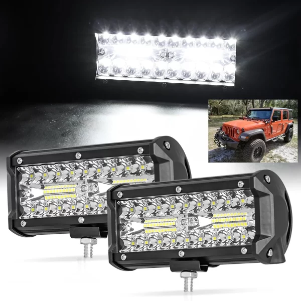 12V 24V Headlight Truck Farm Tractor Boat SUV ATV Light Bar/work Light Car LED Light Bar Offroad 4x4 Spotlights