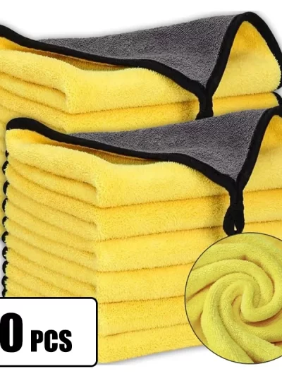Car Wash Microfiber Towel 30x30/60CM Car Cleaning Drying Cloth Hemming Car Care Cloth Detailing Car Wash Towel