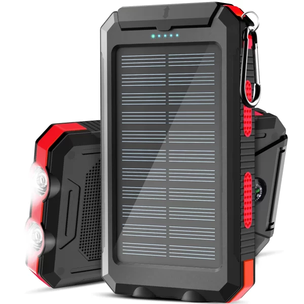 Waterproof Outdoor Solar Power Bank 38800mAh Dual USB Travel Outdoor Solar Mobile Phone Charger Solar - Image 9