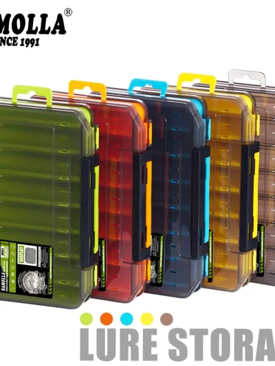 Fishing Tackle Box 14 Compartments Fishing Accessories Lure Hook Storage Case