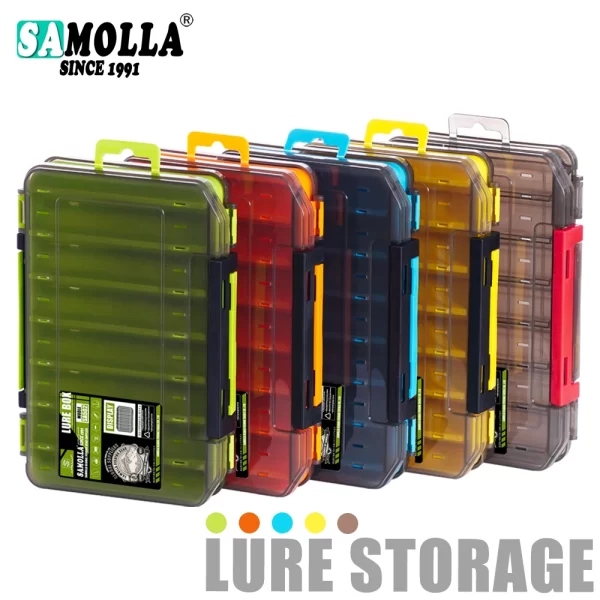 Fishing Tackle Box 14 Compartments Fishing Accessories Lure Hook Storage Case