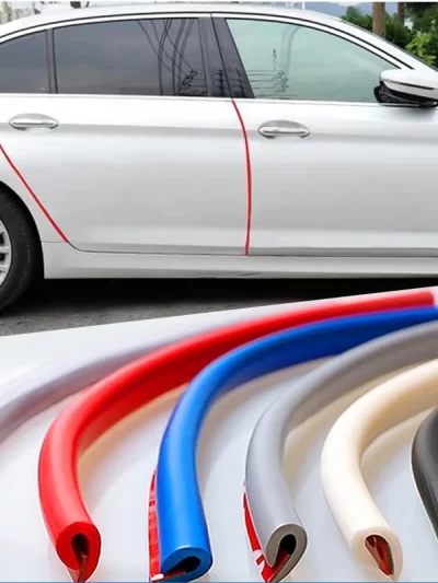 5M Car Door Edge Rubber Scratch Protector Strips Car Styling Mouldings Protection Side Doors Moldings
