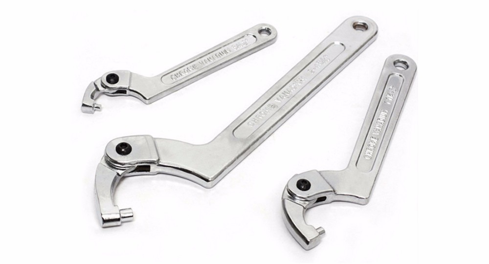 1PCS Adjustable Wrench Hook Spanner Square/Round Head CR-V Spanner - Image 15